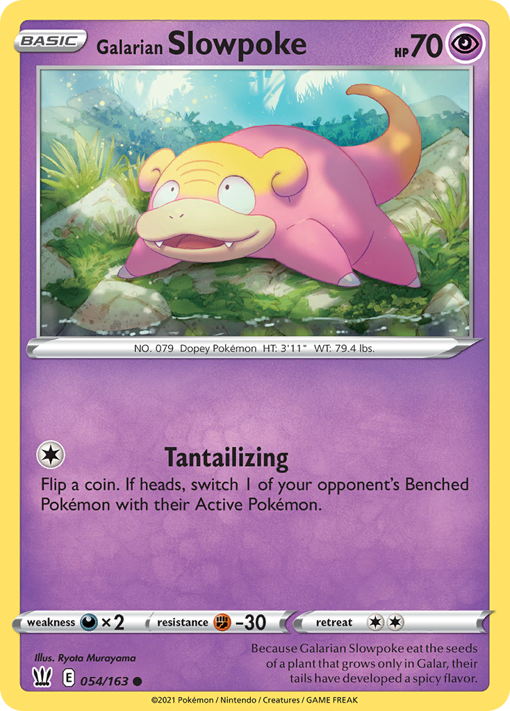 Galarian Slowpoke swsh5-54 Common from Battle Styles Set