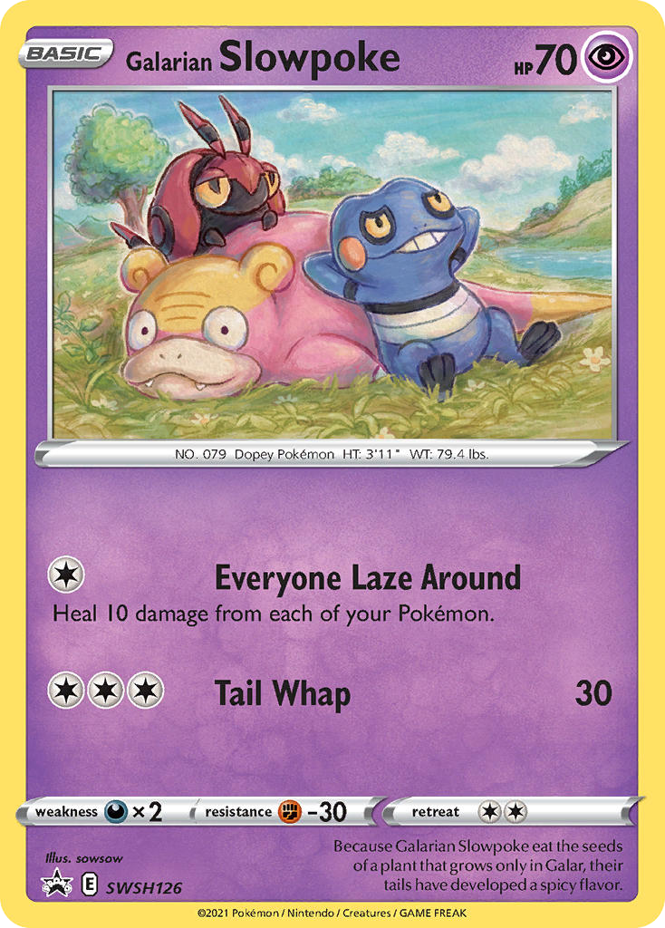Galarian Slowpoke swshp-SWSH126 Promo from SWSH Black Star Promos Set