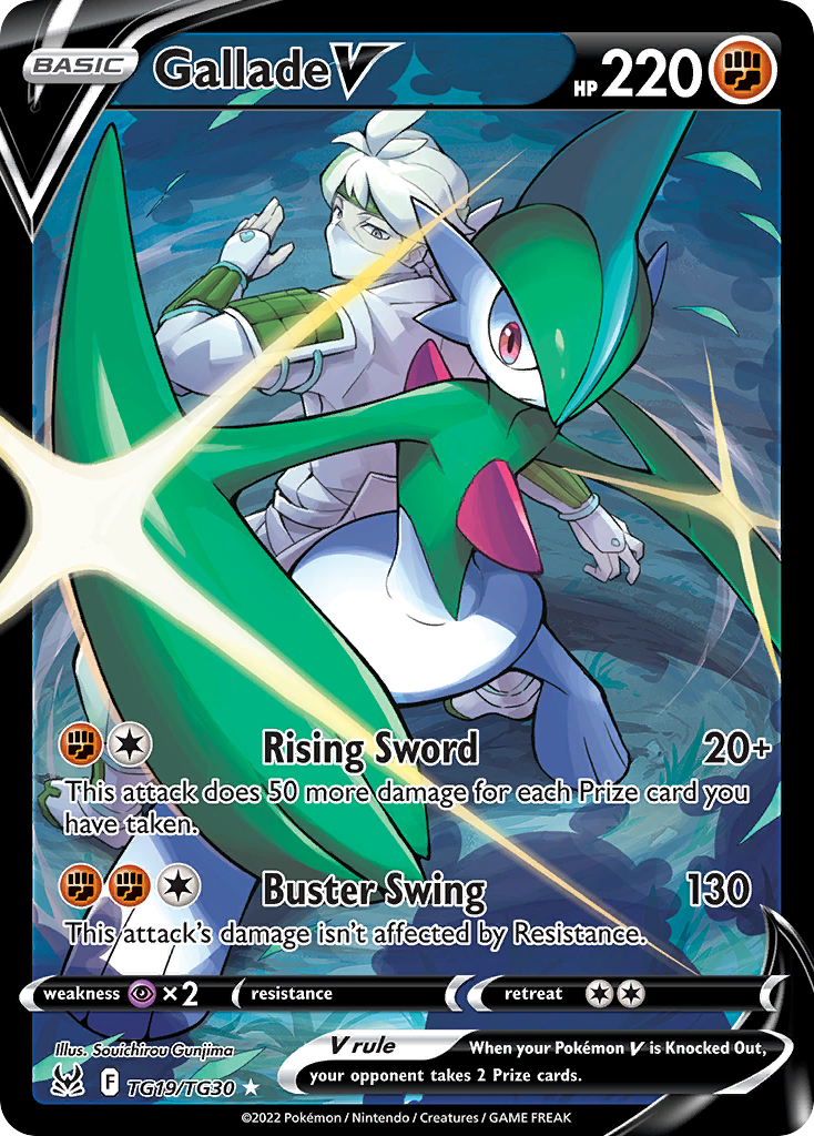 Gallade V swsh11tg-TG19 Rare Holo V from Lost Origin Trainer Gallery Set