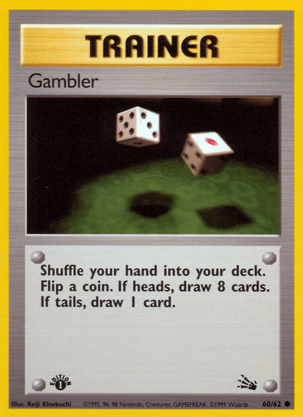 Gambler base3-60 Common from Fossil Set