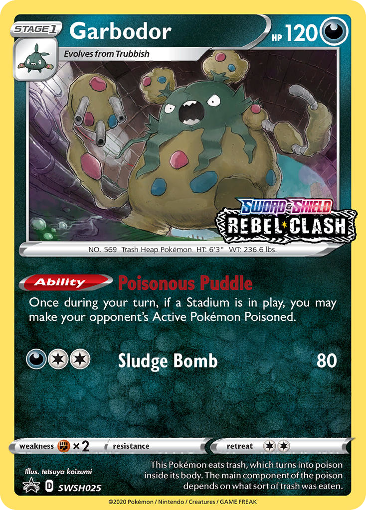 Garbodor swshp-SWSH025 Promo from SWSH Black Star Promos Set