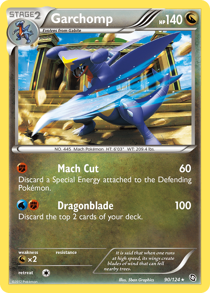 Garchomp bw6-90 Rare Holo from Dragons Exalted Set