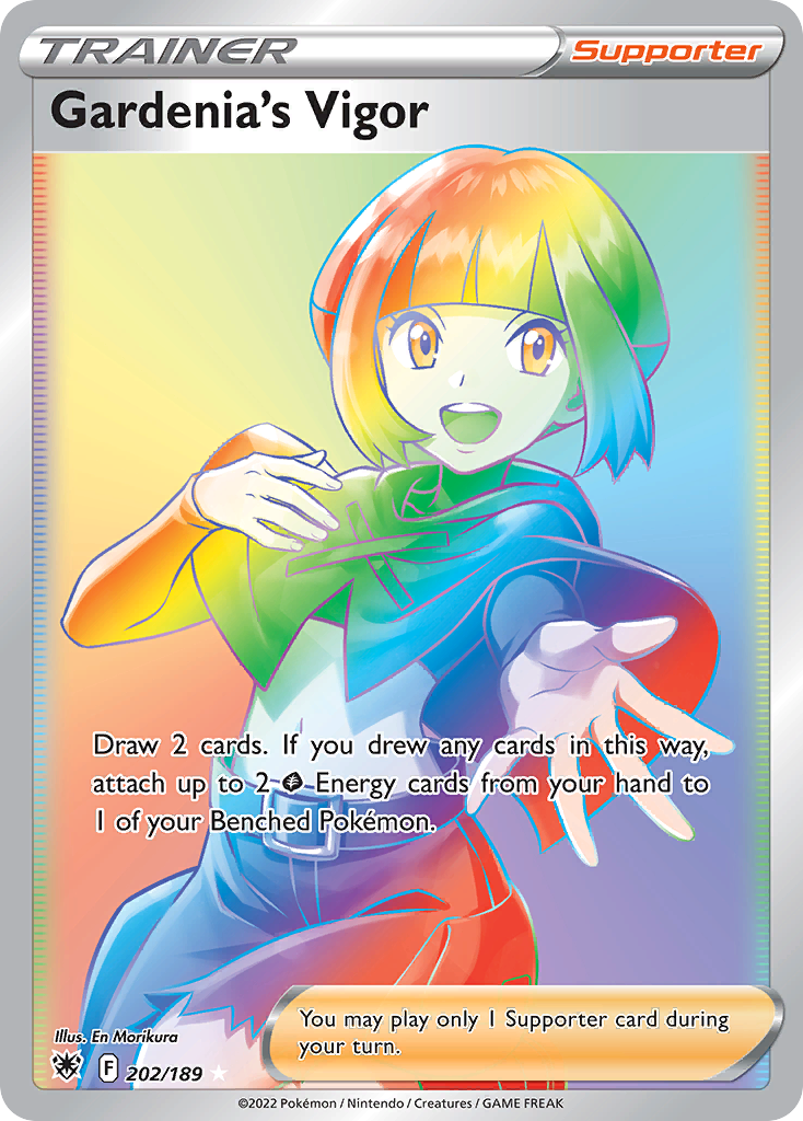 Gardenia’s Vigor swsh10-202 Rare Rainbow from Astral Radiance Set