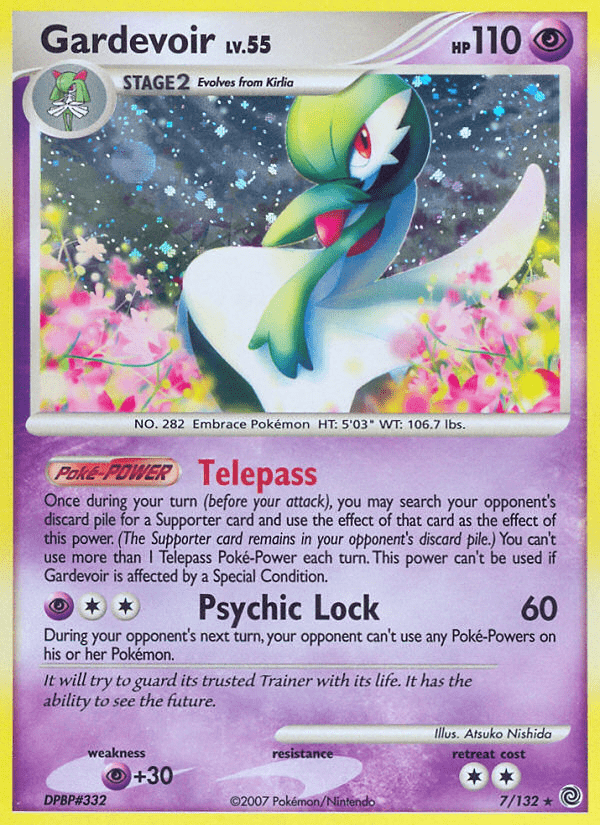 Gardevoir dp3-7 Rare Holo from Secret Wonders Set