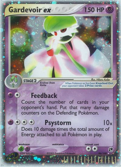 Gardevoir ex ex2-96 Rare Holo EX from Sandstorm Set