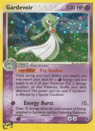 Gardevoir ex1-7 Rare Holo from Ruby & Sapphire Set