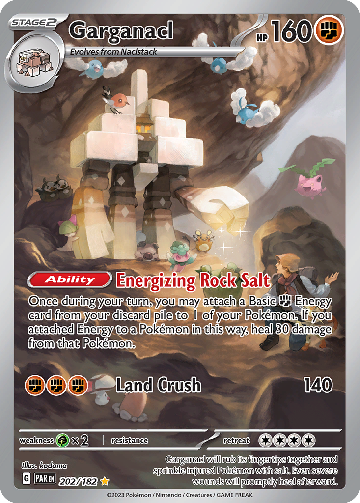 Garganacl sv4-202 Illustration Rare from Paradox Rift Set