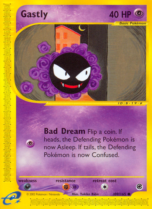 Gastly ecard1-109 Common from  Set