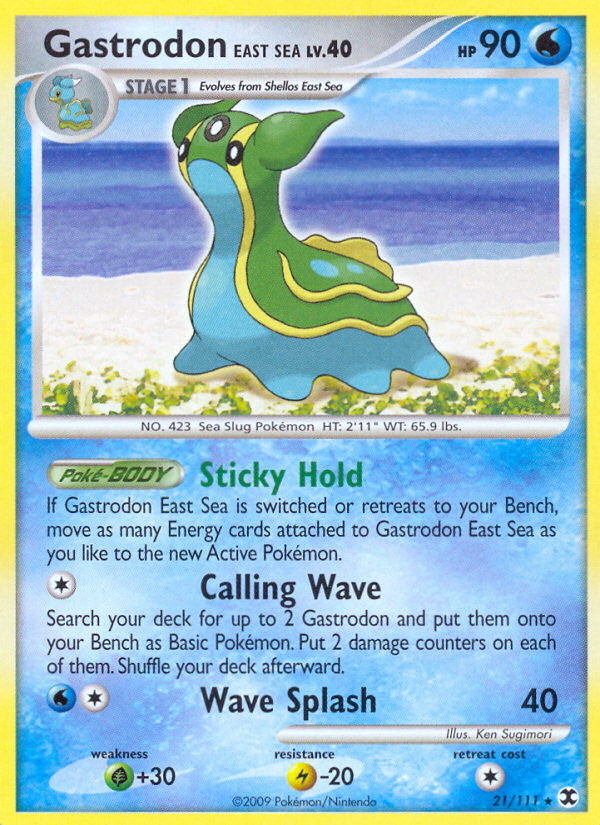 Gastrodon East Sea pl2-21 Rare from Rising Rivals Set