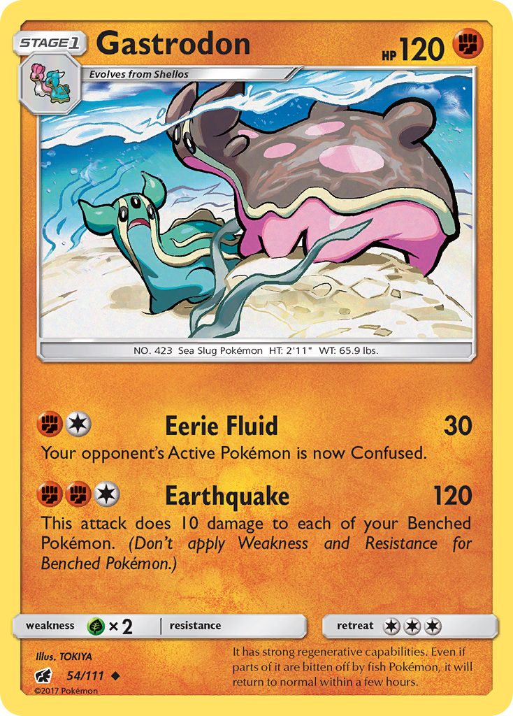 Gastrodon sm4-54 Uncommon from Crimson Invasion Set