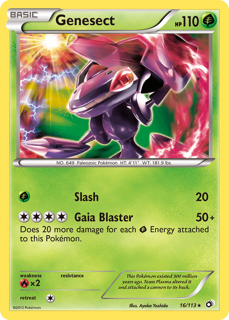Genesect bw11-16 Rare Holo from Legendary Treasures Set