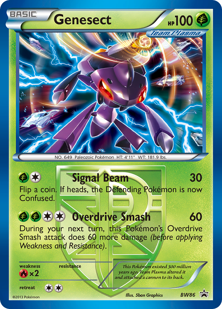 Genesect bwp-BW86 Promo from BW Black Star Promos Set