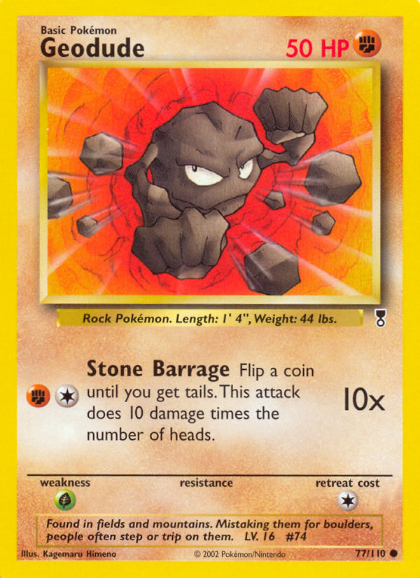 Geodude base6-77 Common from Legendary Collection Set