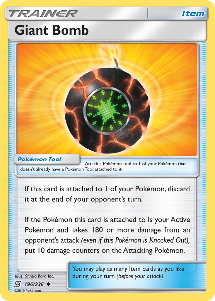 Giant Bomb sm11-196 Uncommon from Unified Minds Set