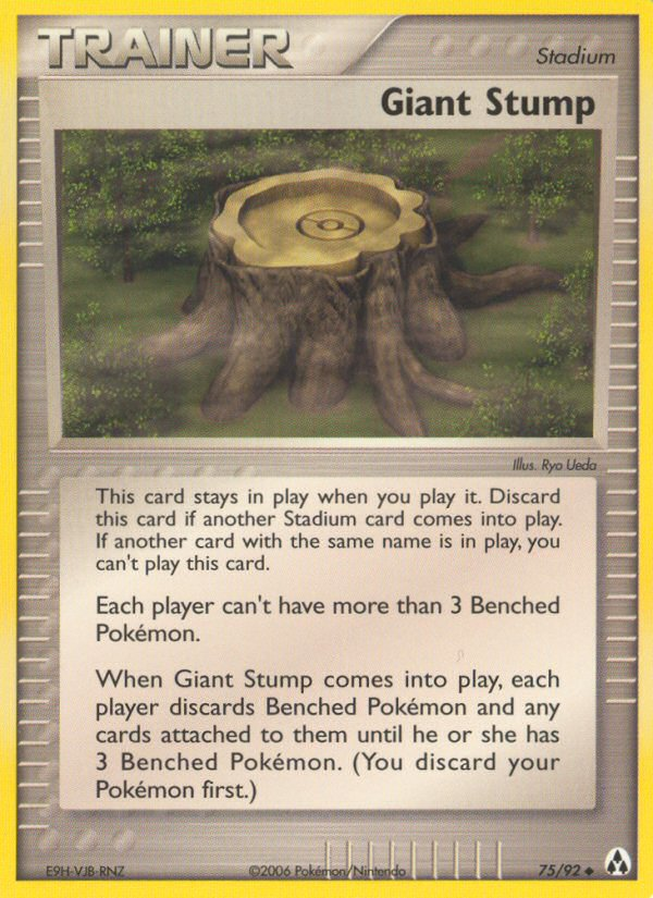 Giant Stump ex12-75 Uncommon from Legend Maker Set