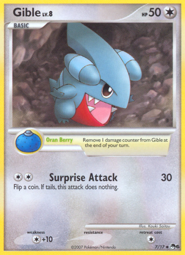 Gible pop6-7 Uncommon from POP Series 6 Set
