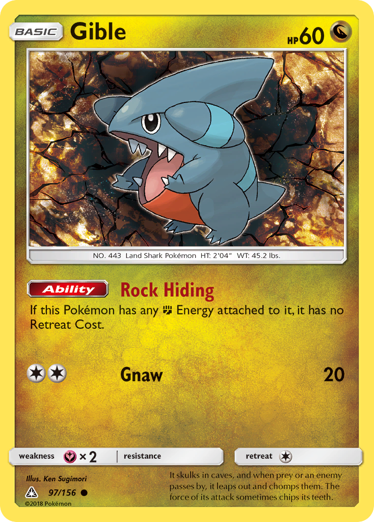 Gible sm5-97 Common from Ultra Prism Set