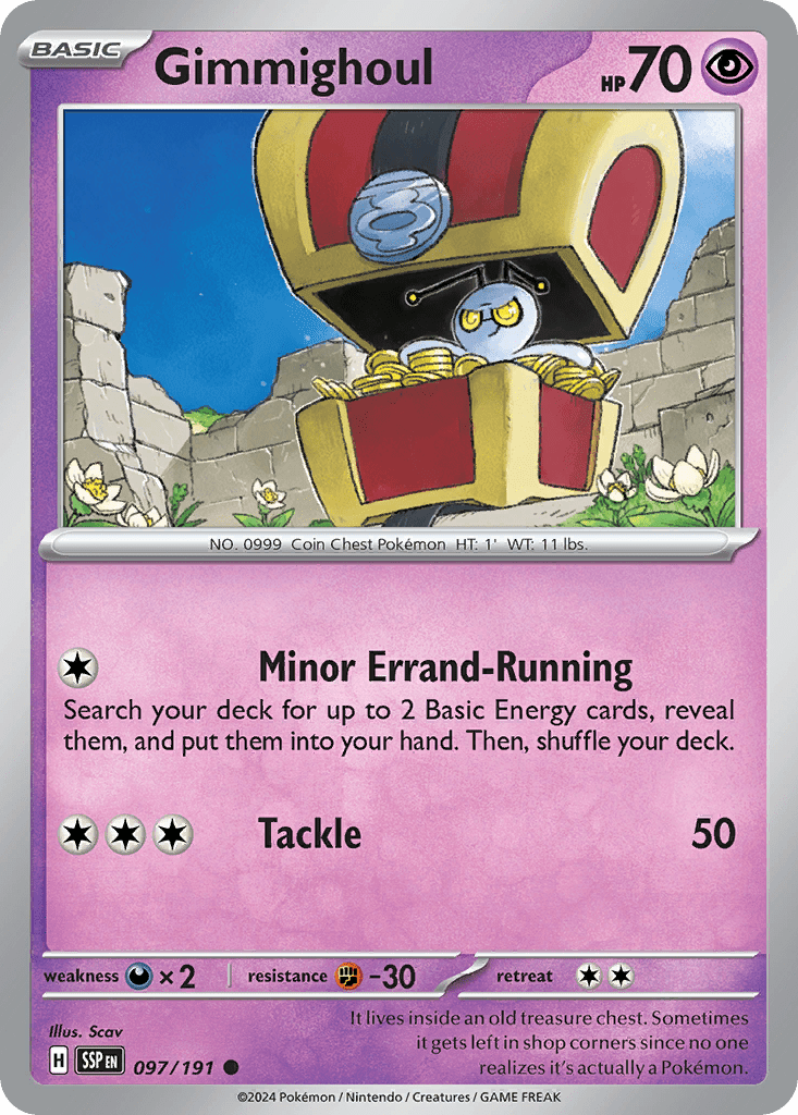 Gimmighoul sv8-97 Common from Surging Sparks Set