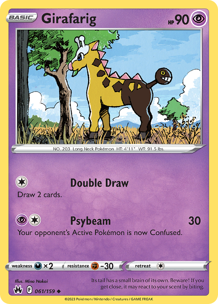 Girafarig swsh12pt5-61 Uncommon from Crown Zenith Set