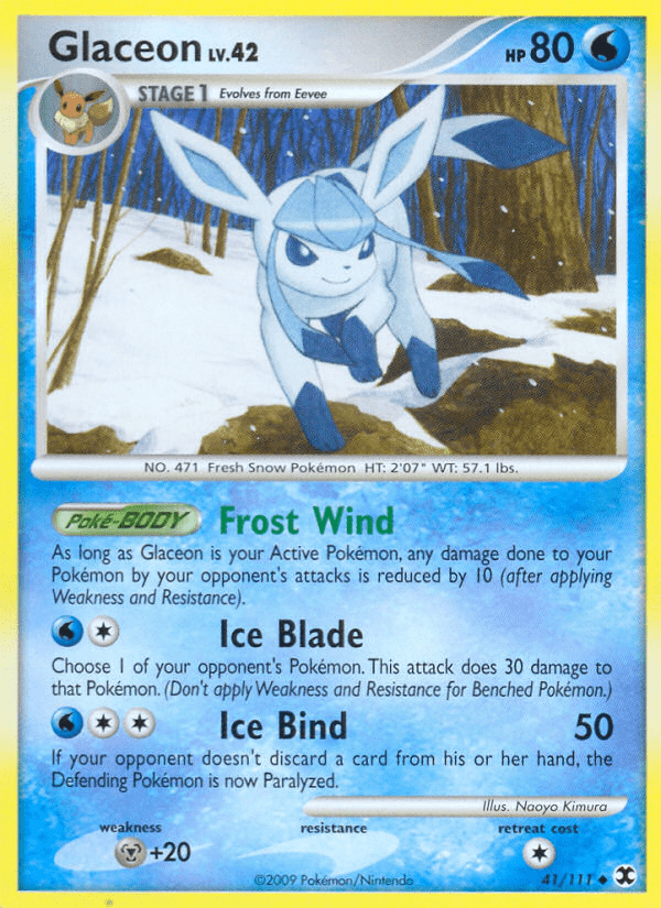 Glaceon pl2-41 Uncommon from Rising Rivals Set