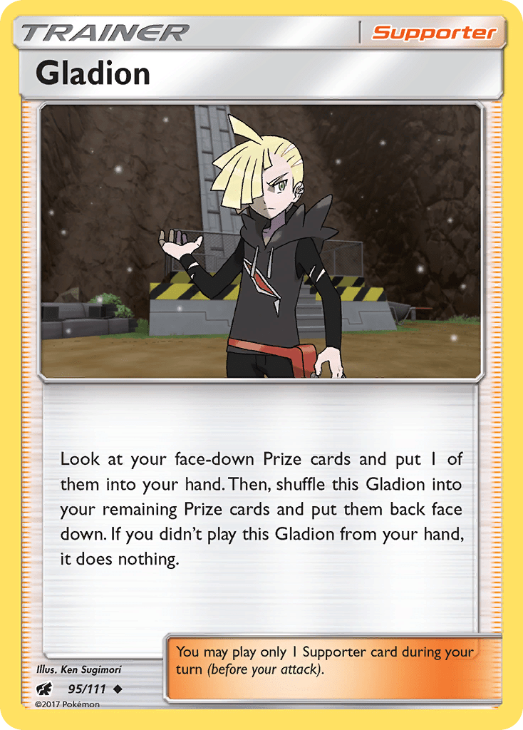 Gladion sm4-95 Uncommon from Crimson Invasion Set