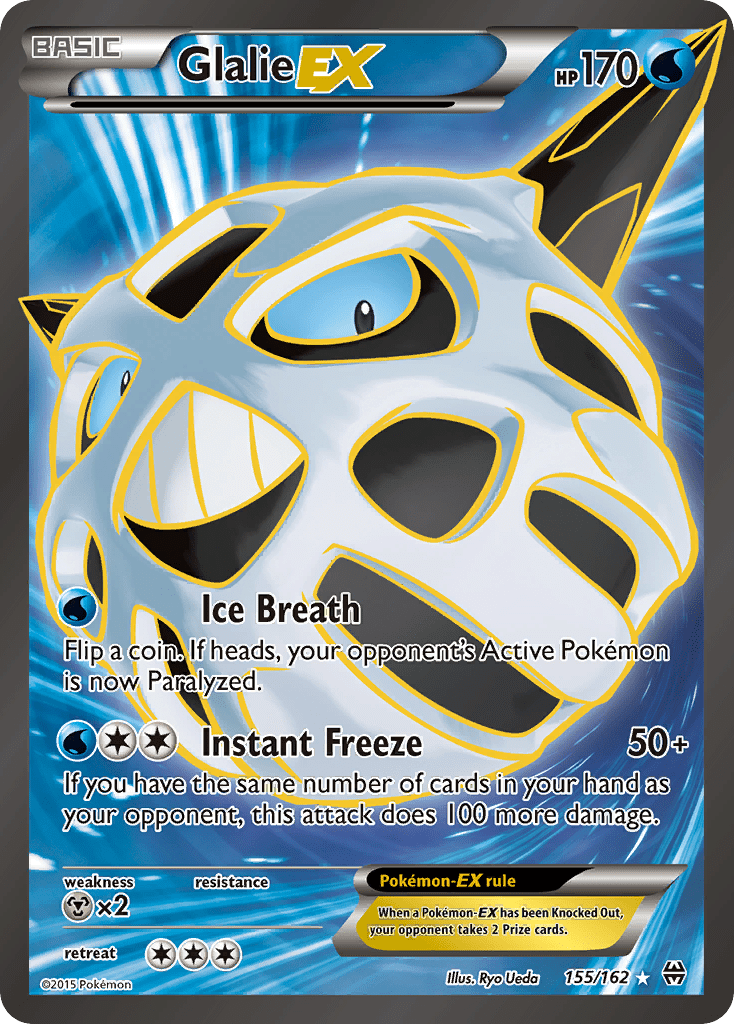 Glalie-EX xy8-155 Rare Ultra from BREAKthrough Set
