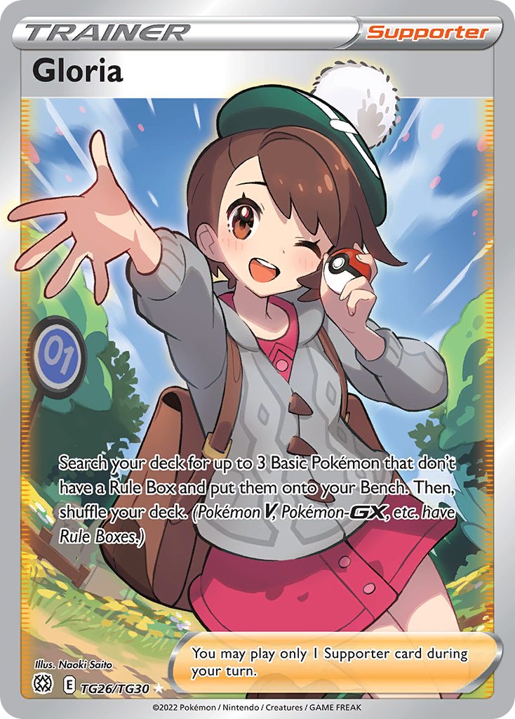 Gloria swsh9tg-TG26 Rare Ultra from Brilliant Stars Trainer Gallery Set