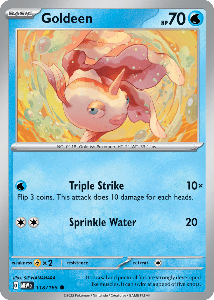 Goldeen sv3pt5-118 Common from 151 Set