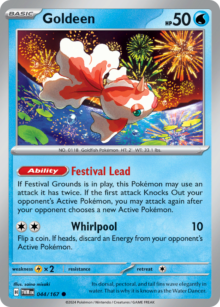 Goldeen sv6-44 Common from Twilight Masquerade Set
