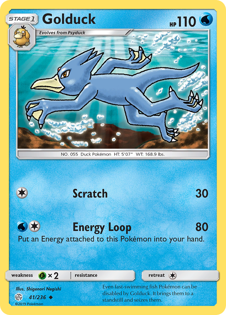 Golduck sm12-41 Uncommon from Cosmic Eclipse Set