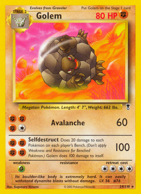 Golem base6-24 Rare from Legendary Collection Set