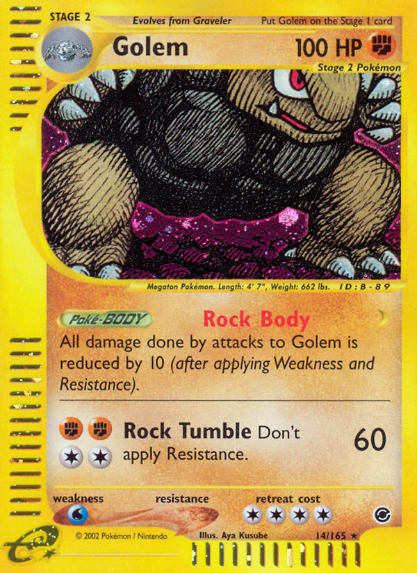Golem ecard1-14 Rare Holo from  Set