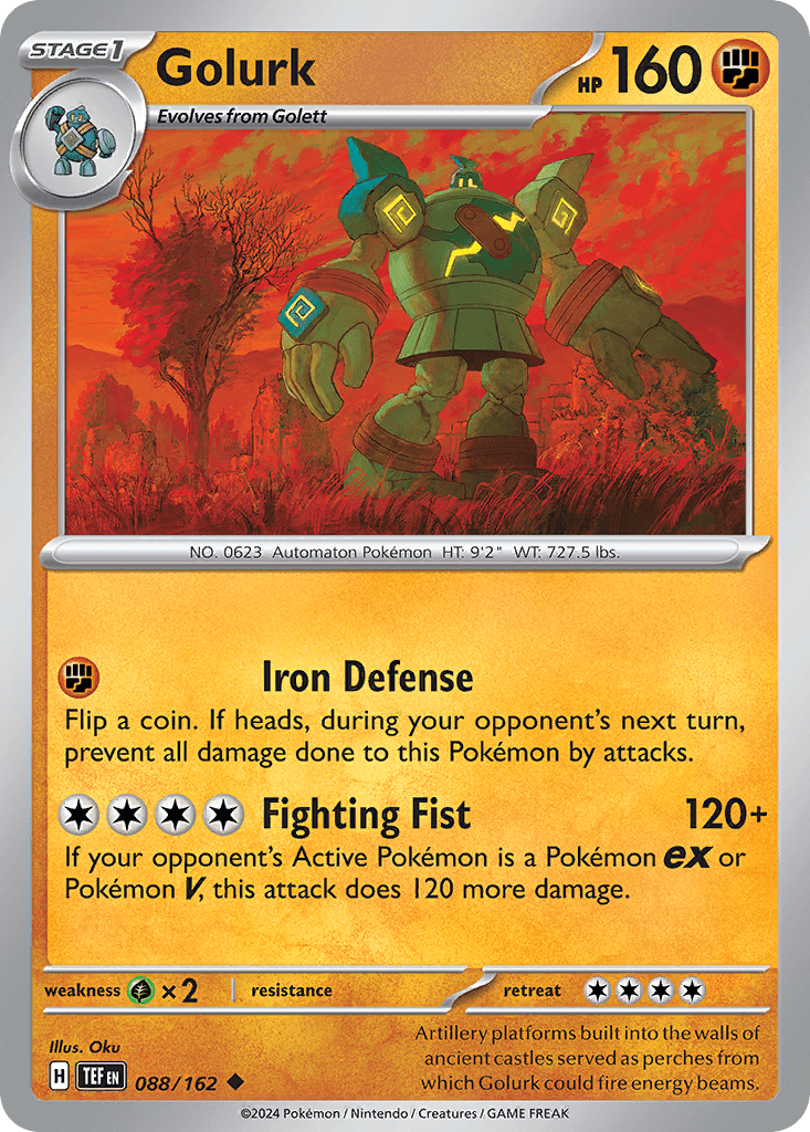 Golurk sv5-88 Uncommon from Temporal Forces Set