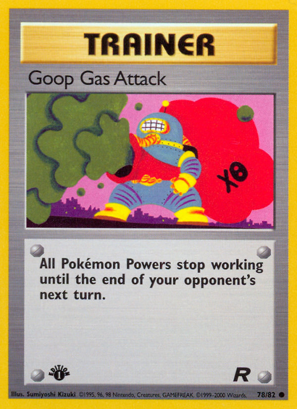 Goop Gas Attack base5-78 Common from Team Rocket Set