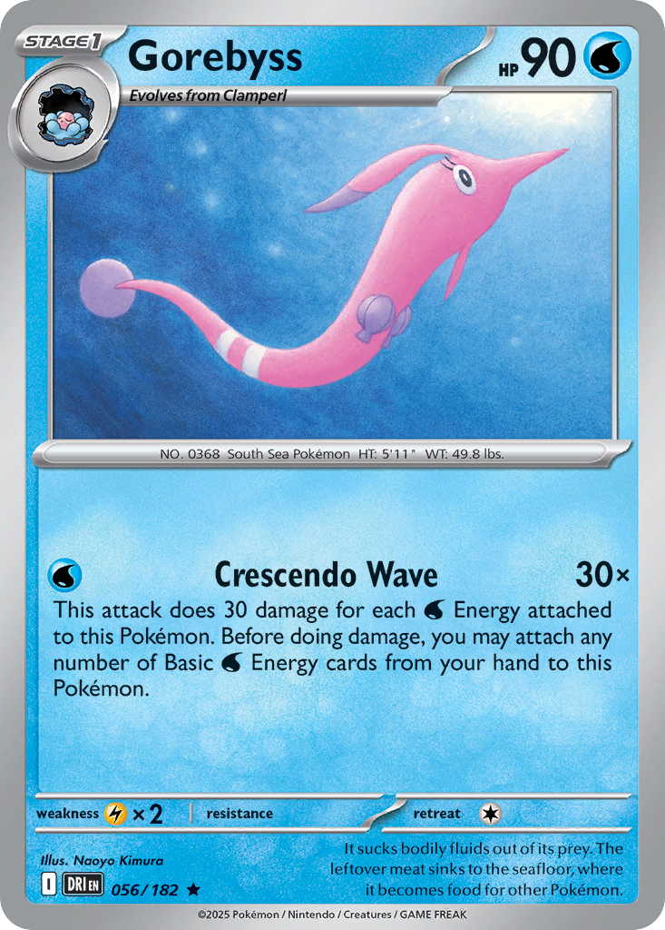Gorebyss sv10-56 Rare from Destined Rivals Set