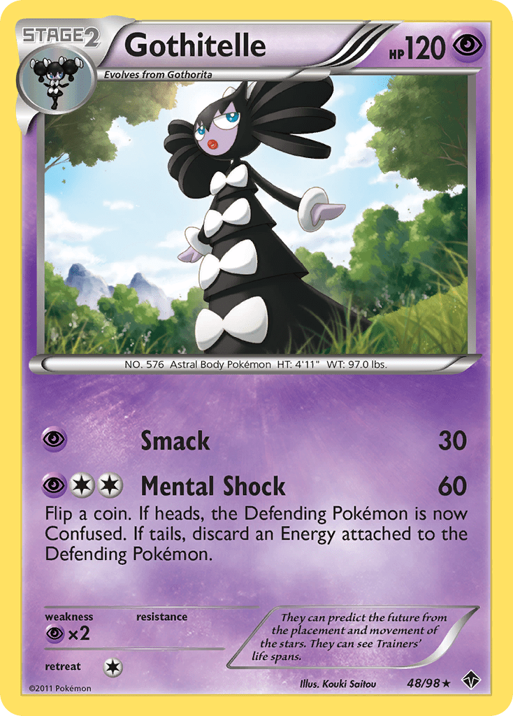 Gothitelle bw2-48 Rare from Emerging Powers Set