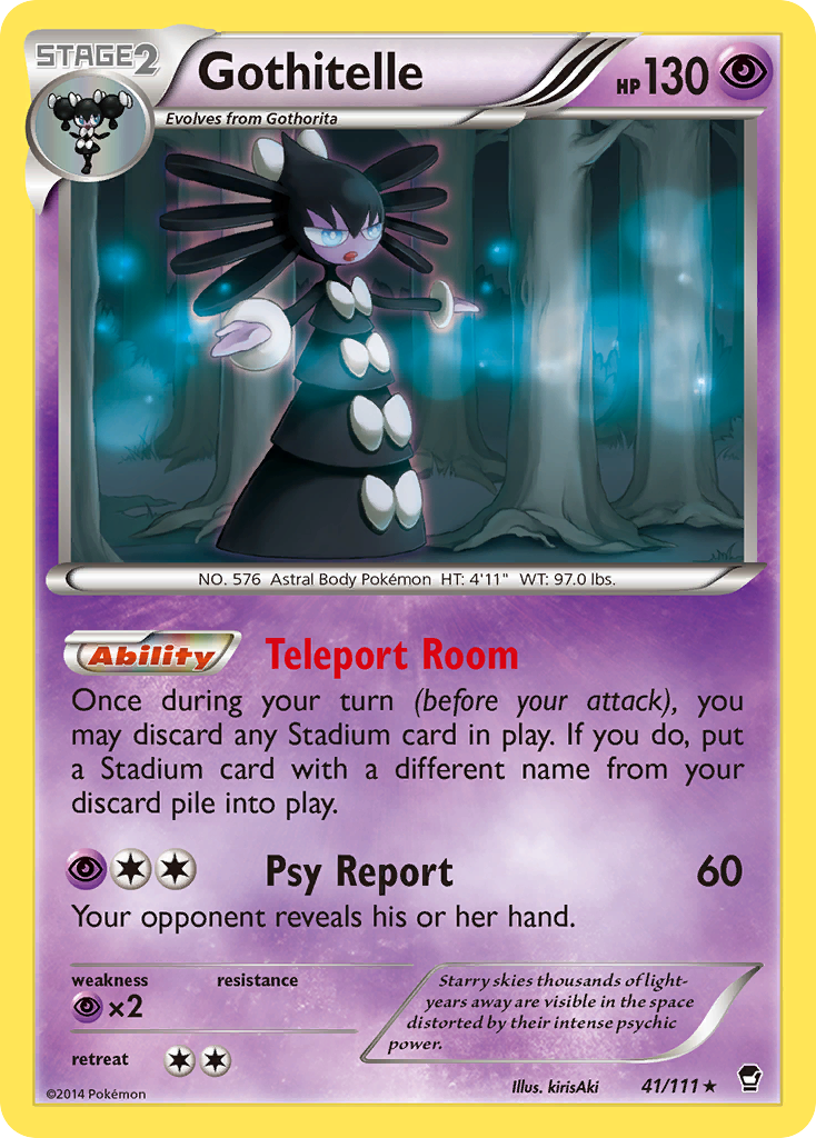 Gothitelle xy3-41 Rare from Furious Fists Set