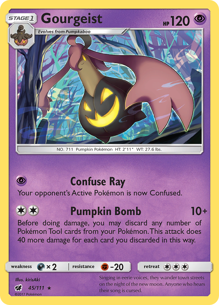 Gourgeist sm4-45 Rare from Crimson Invasion Set