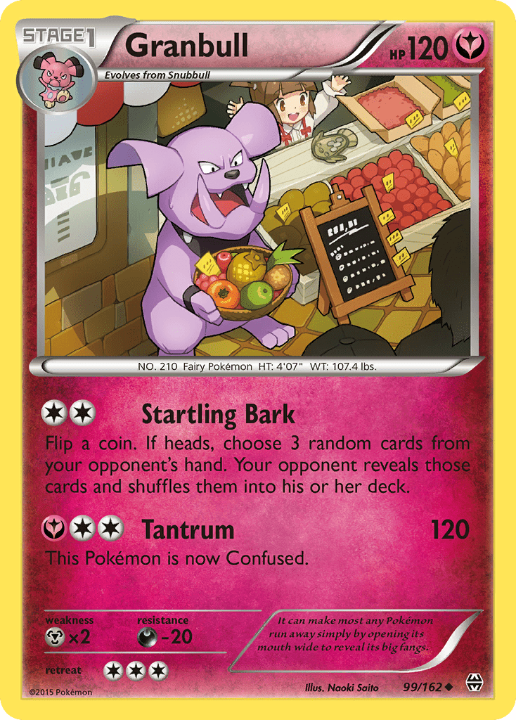 Granbull xy8-99 Uncommon from BREAKthrough Set