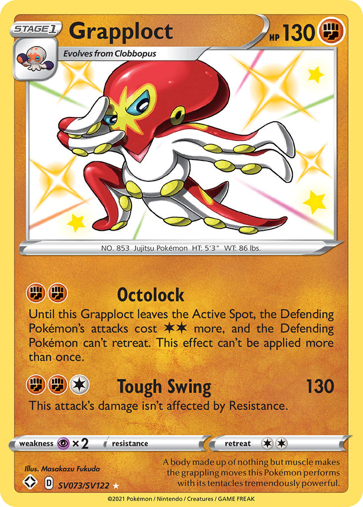 Grapploct swsh45sv-SV073 Rare Shiny from Shining Fates Shiny Vault Set