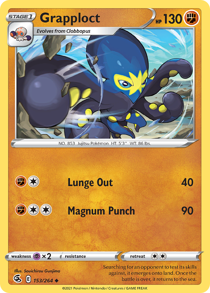 Grapploct swsh8-153 Uncommon from Fusion Strike Set