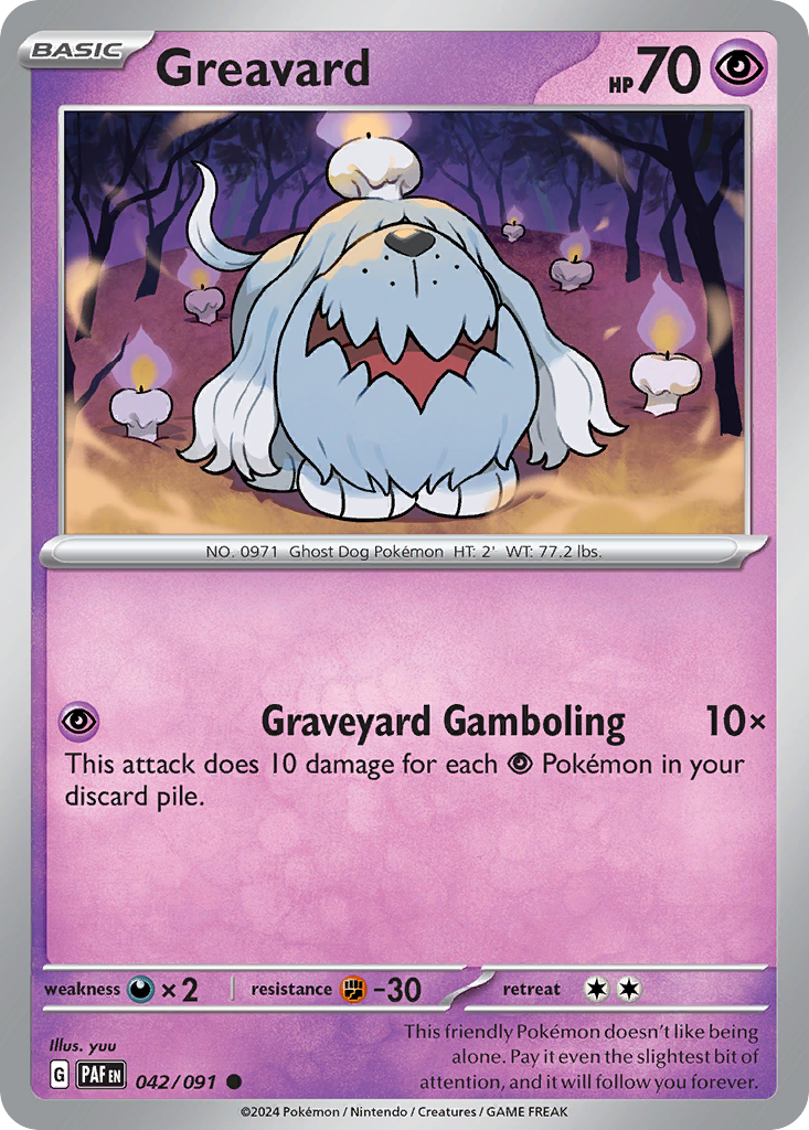 Greavard sv4pt5-42 Common from Paldean Fates Set