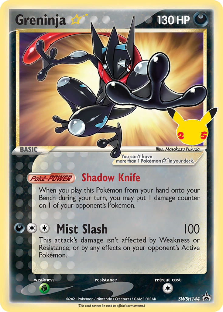 Greninja ★ swshp-SWSH144 Promo from SWSH Black Star Promos Set