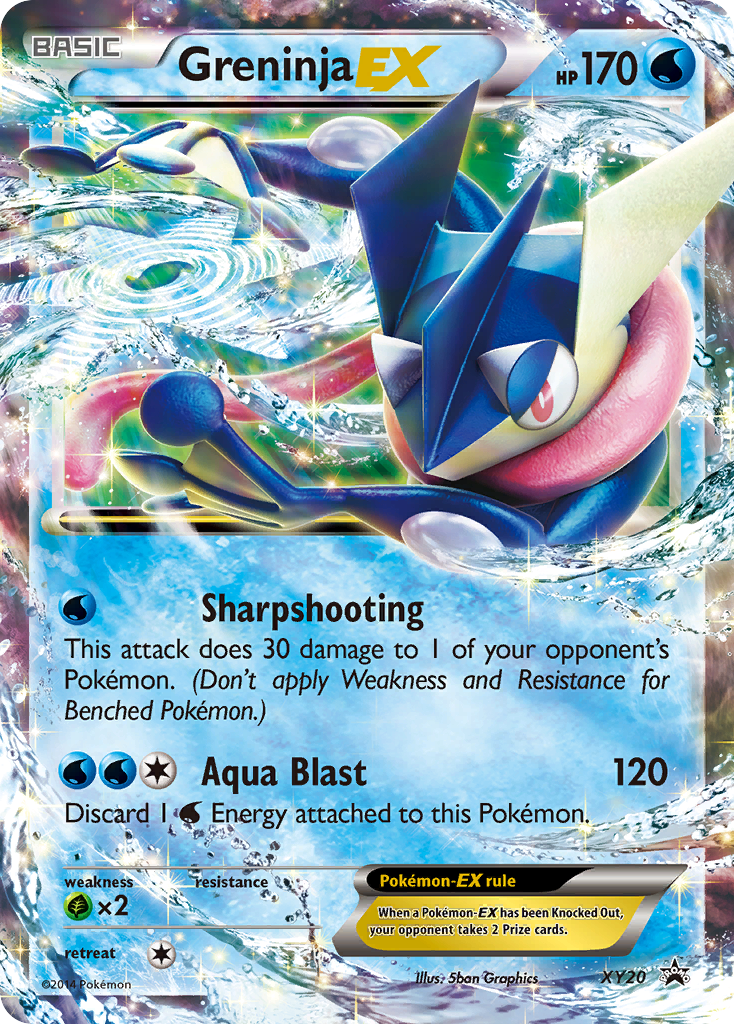 Greninja-EX xyp-XY20 Promo from XY Black Star Promos Set