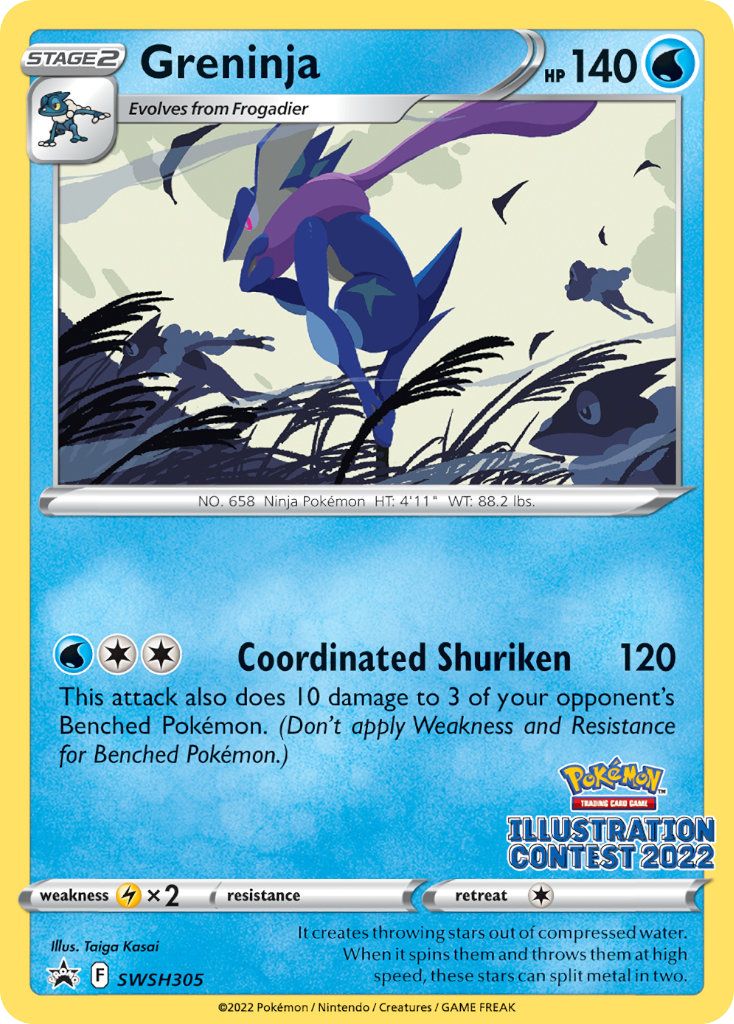 Greninja swshp-SWSH305 Promo from SWSH Black Star Promos Set