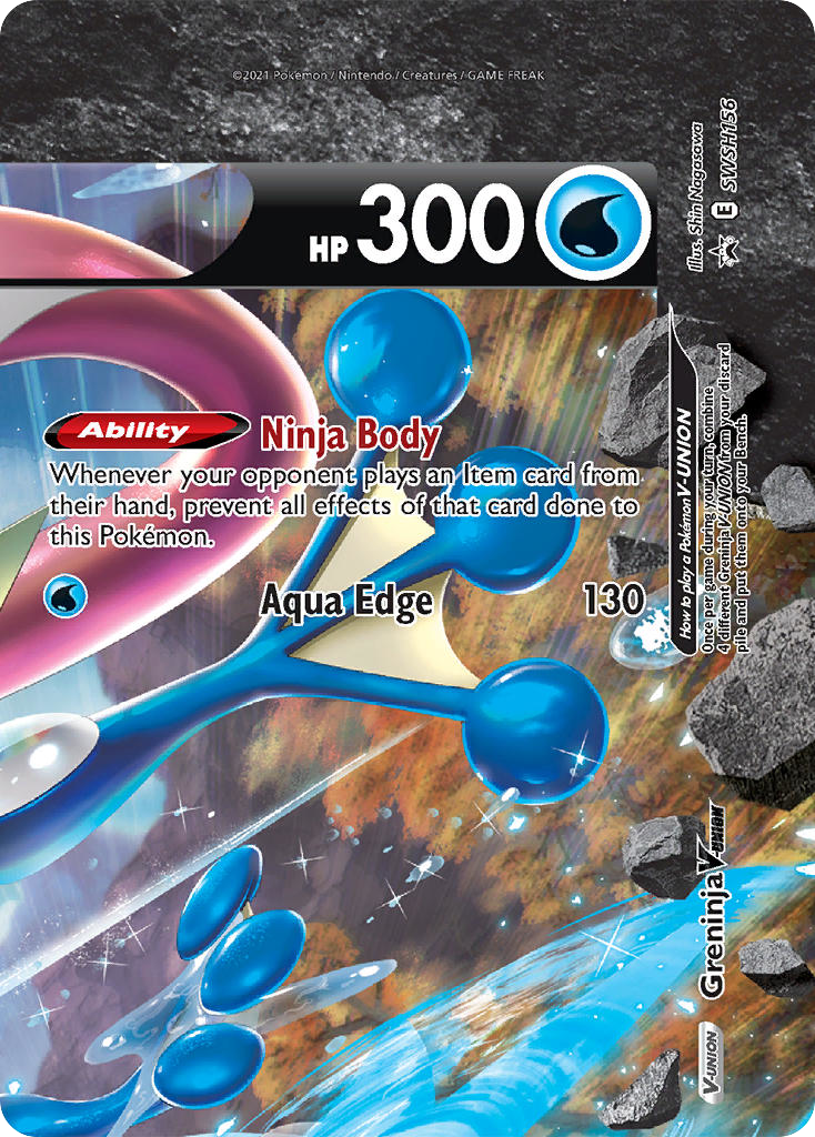 Greninja V-UNION swshp-SWSH156 Promo from SWSH Black Star Promos Set