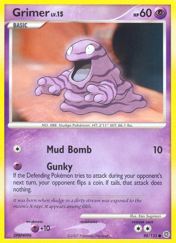 Grimer dp3-88 Common from Secret Wonders Set