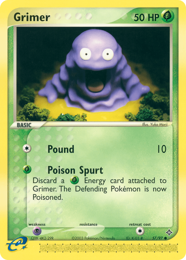 Grimer ex3-57 Common from Dragon Set