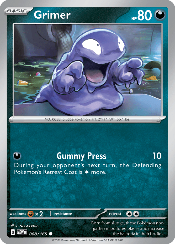 Grimer sv3pt5-88 Common from 151 Set