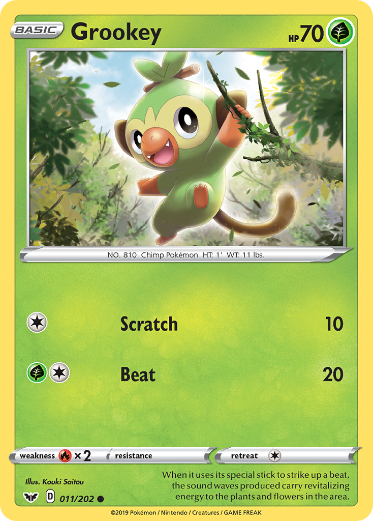 Grookey swsh1-11 Common from Sword & Shield Set